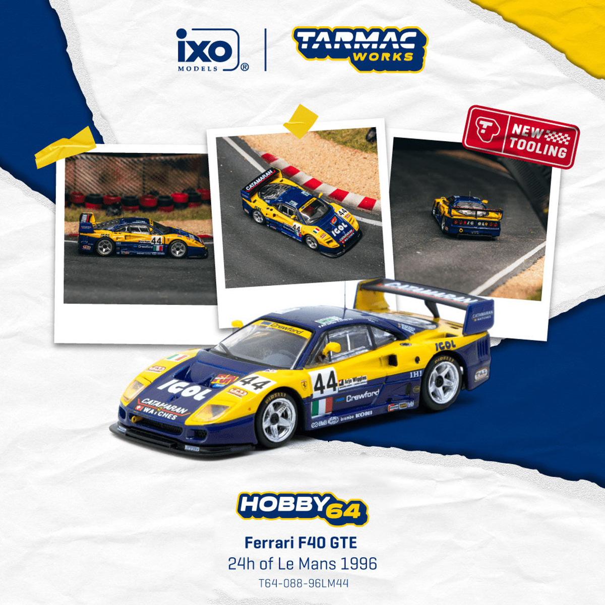Die Cast Car 1 64 - 재고 있음 TW 1:64 페라리 F40
