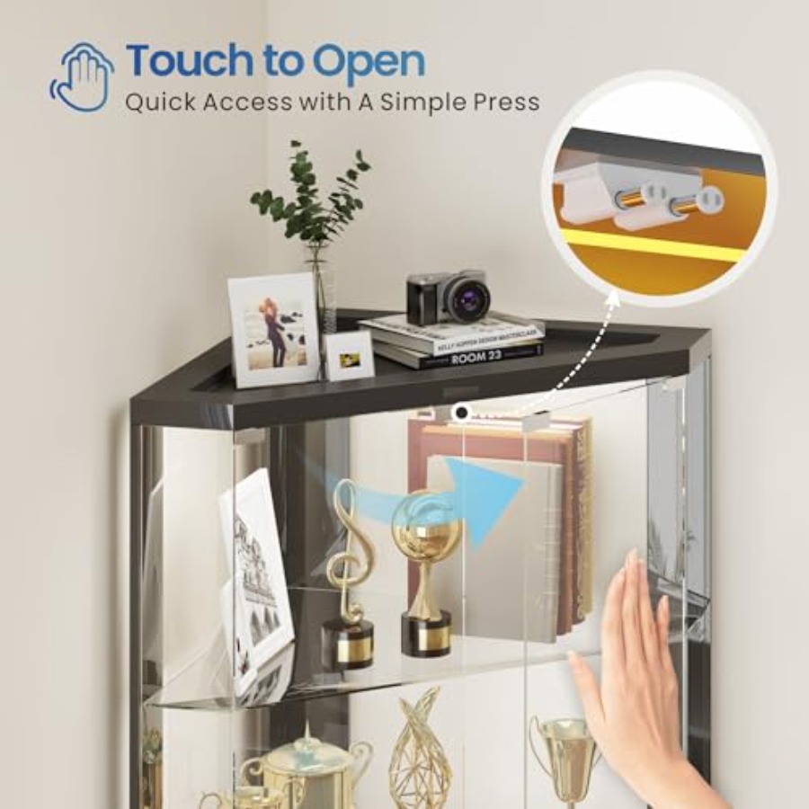 RGB 조명과 인체 감지 센서가 장착된 소매점용 코너  - Display Case Acrylic 리뷰 및 가격