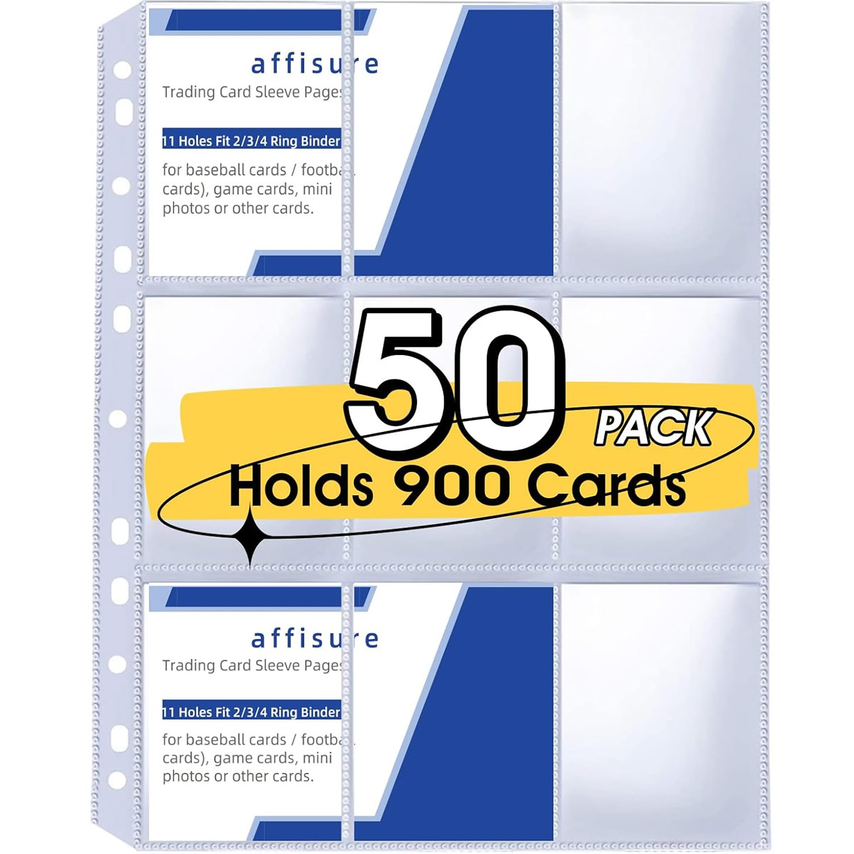 50팩 9포켓 카드 슬리브 900장 수납 양면 트레이딩 - Pokemon Binder Card 리뷰 및 가격